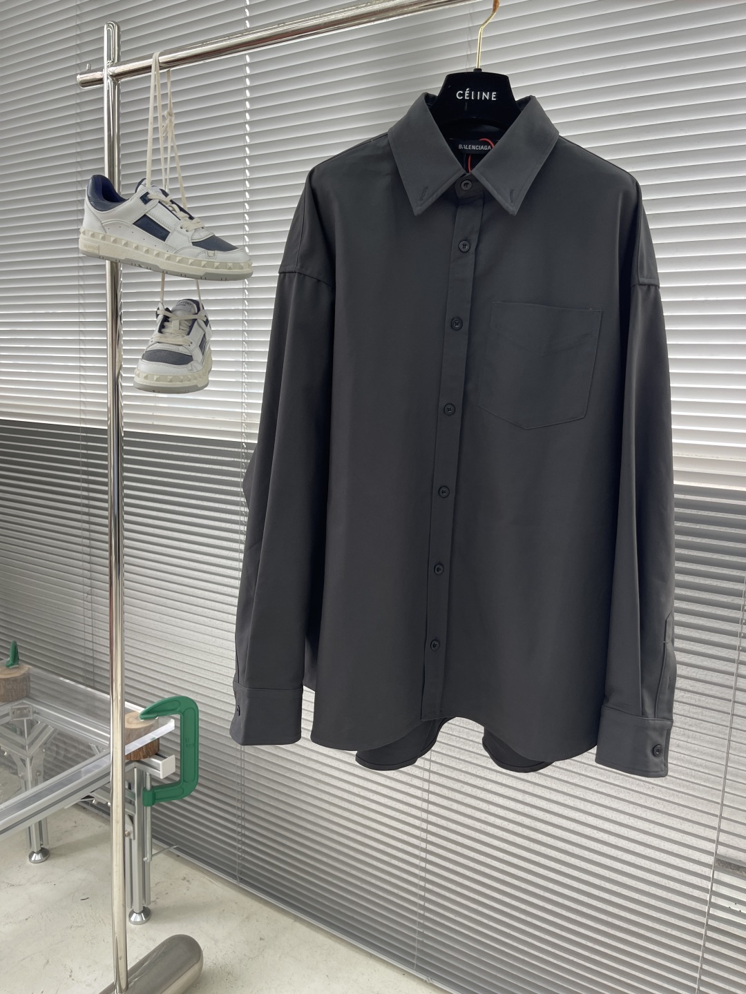 Balenciaga Printed Overshirt Jacket - Double-Sided Thick Cotton,Trendy 2 cmp i1740912719400 9653 0 5