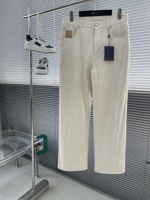 Louis Vuitton 25SS New Men's Jeans Japanese Washed Denim Wide Leg Pants 1 Louis Vuitton 25SS New Men's Jeans Japanese Washed Denim Wide Leg Pants