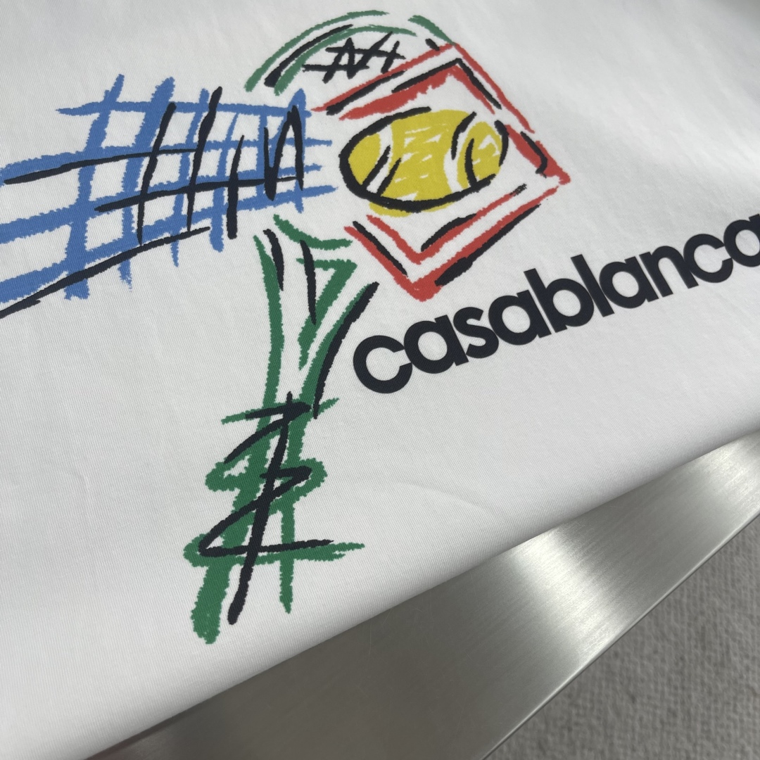 

-Casablanca*卡萨布兰卡 印花‼️短袖T恤
采用280克新疆棉冰感索罗娜面料 新疆棉冰感索