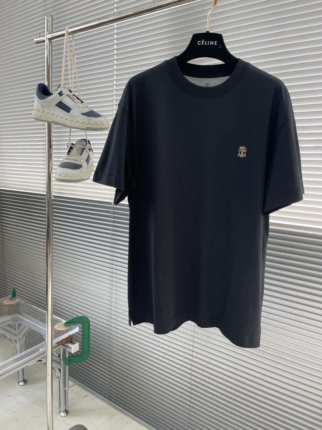 Brunello Cucinelli Men's Logo-Embroidered Cotton T-Shirt - Short Sleeve 1 cmp i1741690767387 9645 0 5