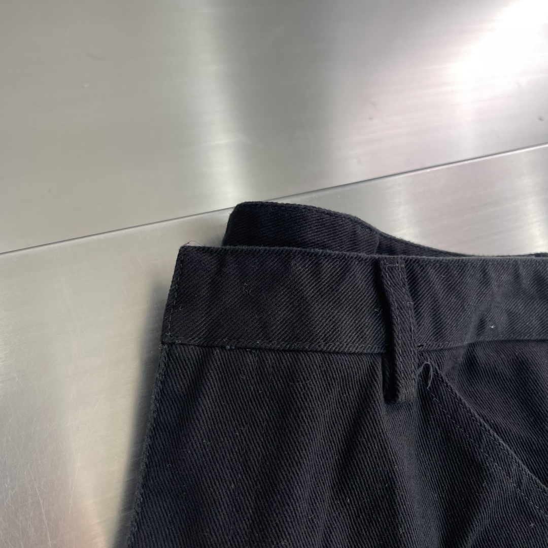 Prada Black Cotton Cargo Pants with Triangle Logo, Comfortable and Stylish 2 cmp i1742029436498 6739 0 0