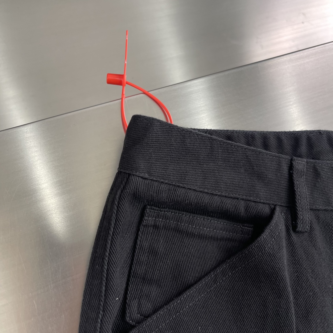 Prada Black Cotton Cargo Pants with Triangle Logo, Comfortable and Stylish 3 cmp i1742029436503 8982 0 1