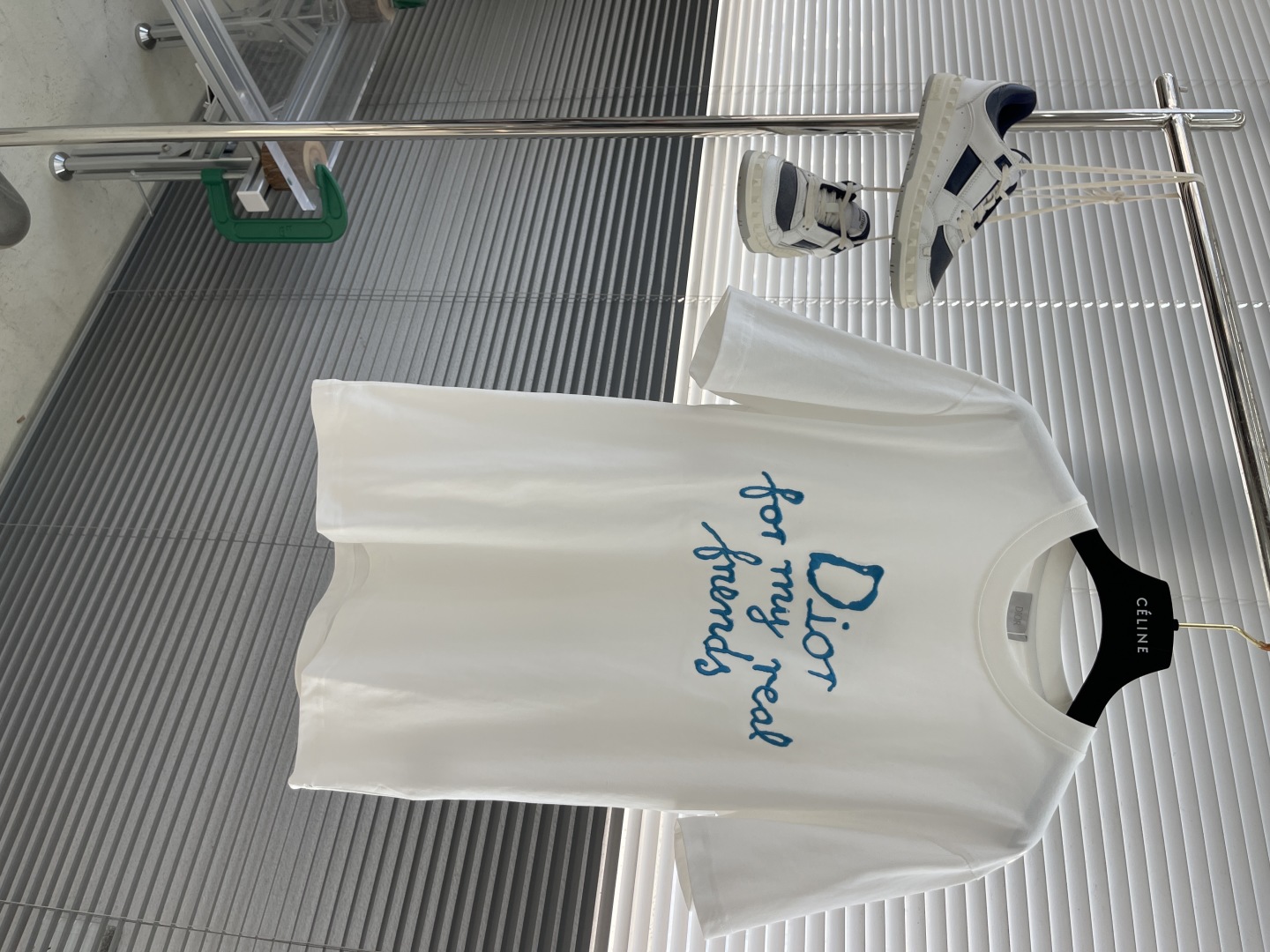 Dior White Cotton T-Shirt with "Dior for my real friends" Embroidery 1 cmp i1742124123870 3147 0 5