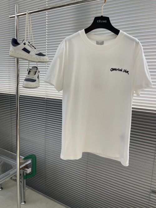Dior Embroidered Logo Short Sleeve T-Shirt Premium Cotton - Stylish & Versatile 1 Dior Embroidered Logo Short Sleeve T-Shirt Premium Cotton - Stylish & Versatile