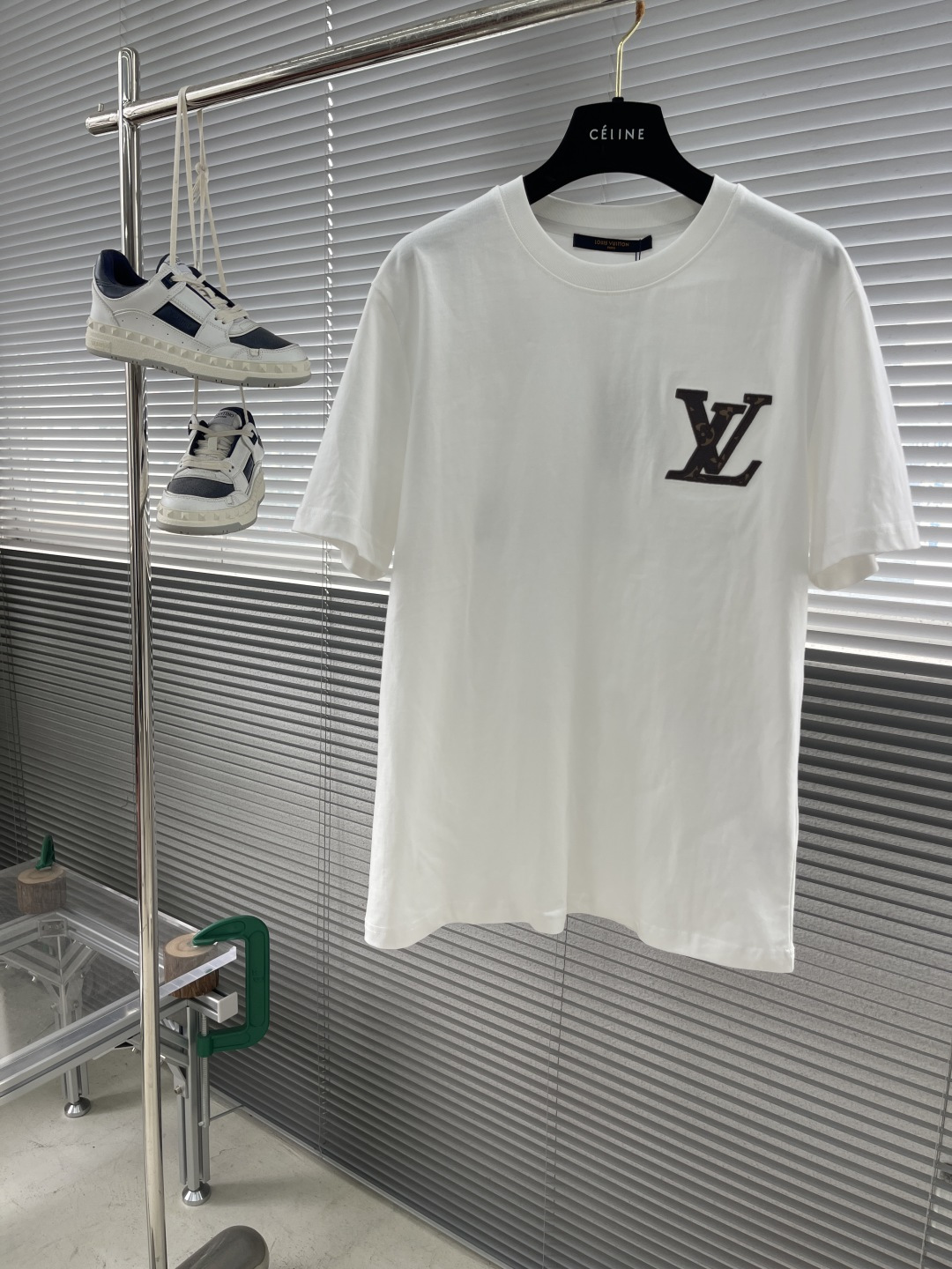 Louis Vuitton Logo Appliqué T-Shirt | Cotton Tee with Embroidered Detailing