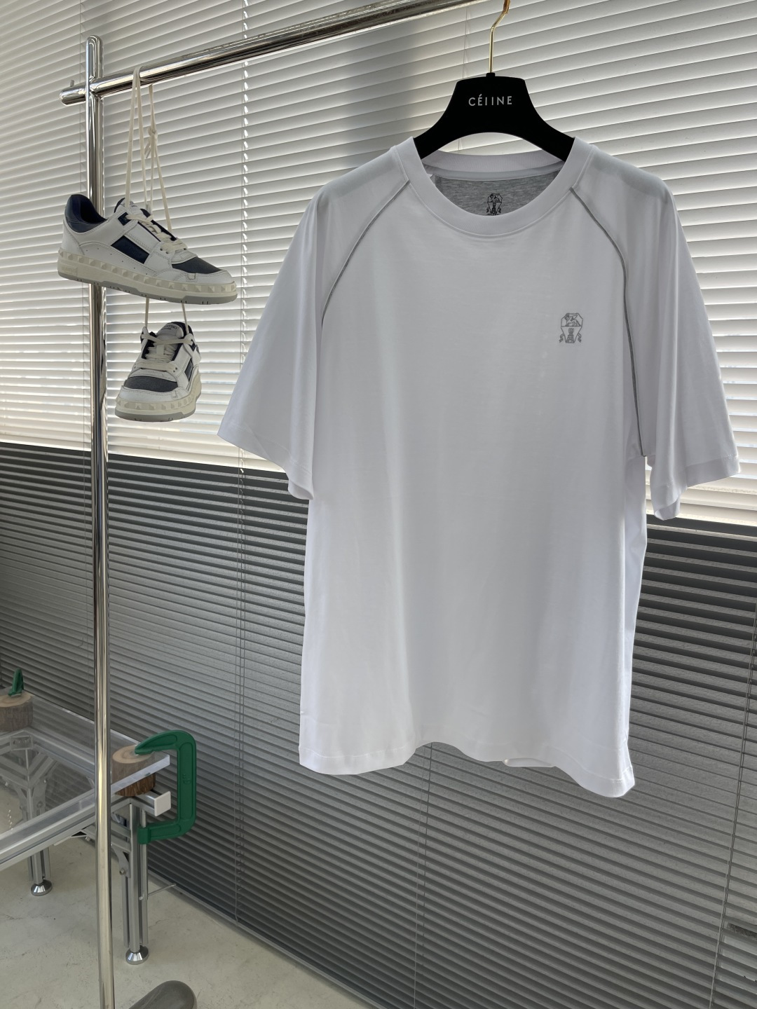 Brunello Cucinelli Men's White Cotton T-Shirt - Lightweight & Comfortable