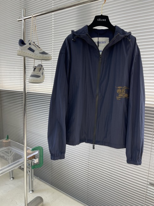 Burberry Lightweight Nylon Jacket with Embroidered Horseferry Logo 1 Burberry Lightweight Nylon Jacket with Embroidered Horseferry Logo