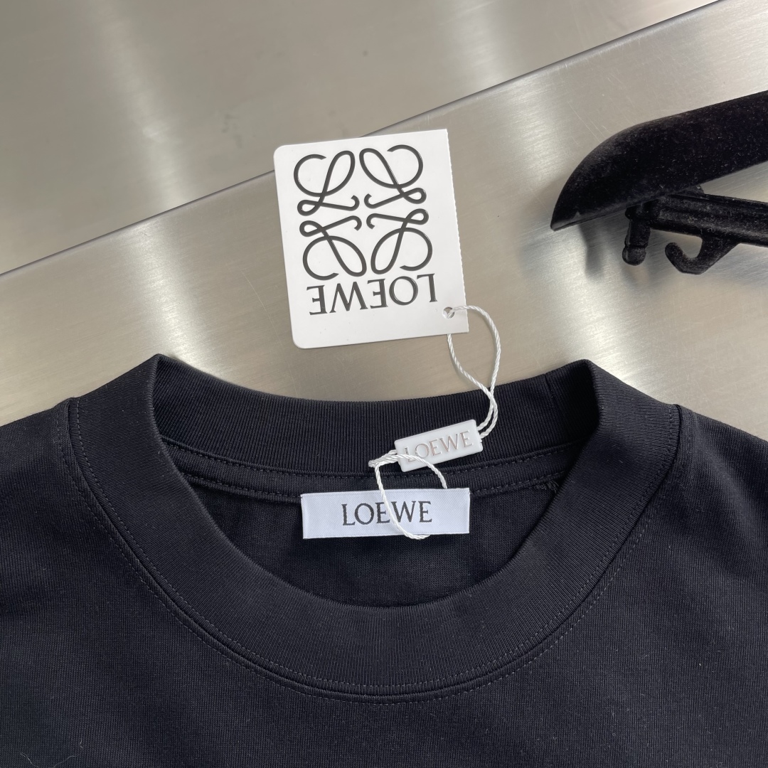 Loewe Embroidered Anagram T-Shirt, Unisex Premium Cotton Tee 4 cmp i1742640183010 8012 0 0
