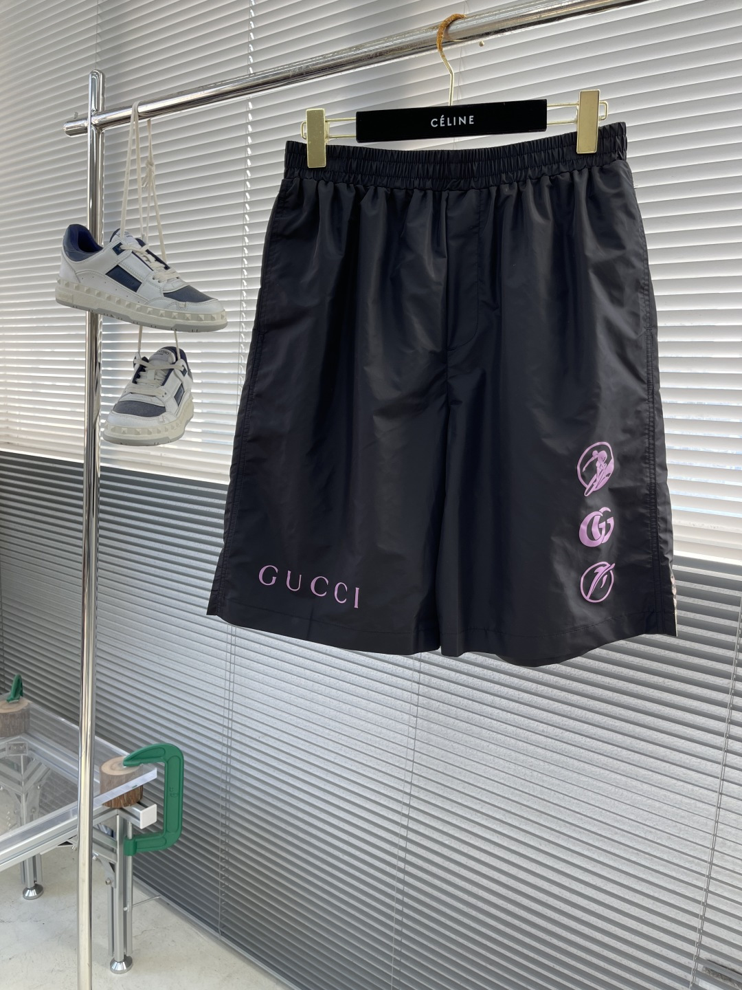 Gucci 2025 Spring/Summer Printed Shorts - Double G, Surfer & Dolphin Design
