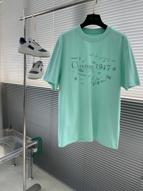 Dior 2025 Spring/Summer Cotton Graphic Print Short Sleeve T-Shirt 1 Dior 2025 Spring/Summer Cotton Graphic Print Short Sleeve T-Shirt