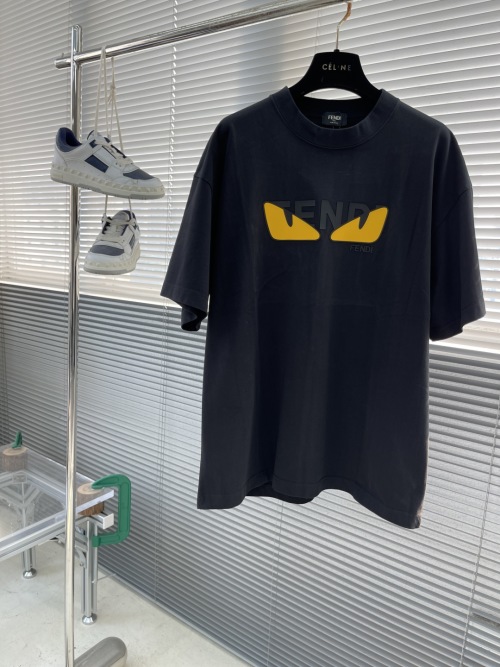 Fendi 2025 New Silicone Monster Eyes T-Shirt, Comfortable Cotton Fabric, Unisex 1 Fendi 2025 New Silicone Monster Eyes T-Shirt, Comfortable Cotton Fabric, Unisex