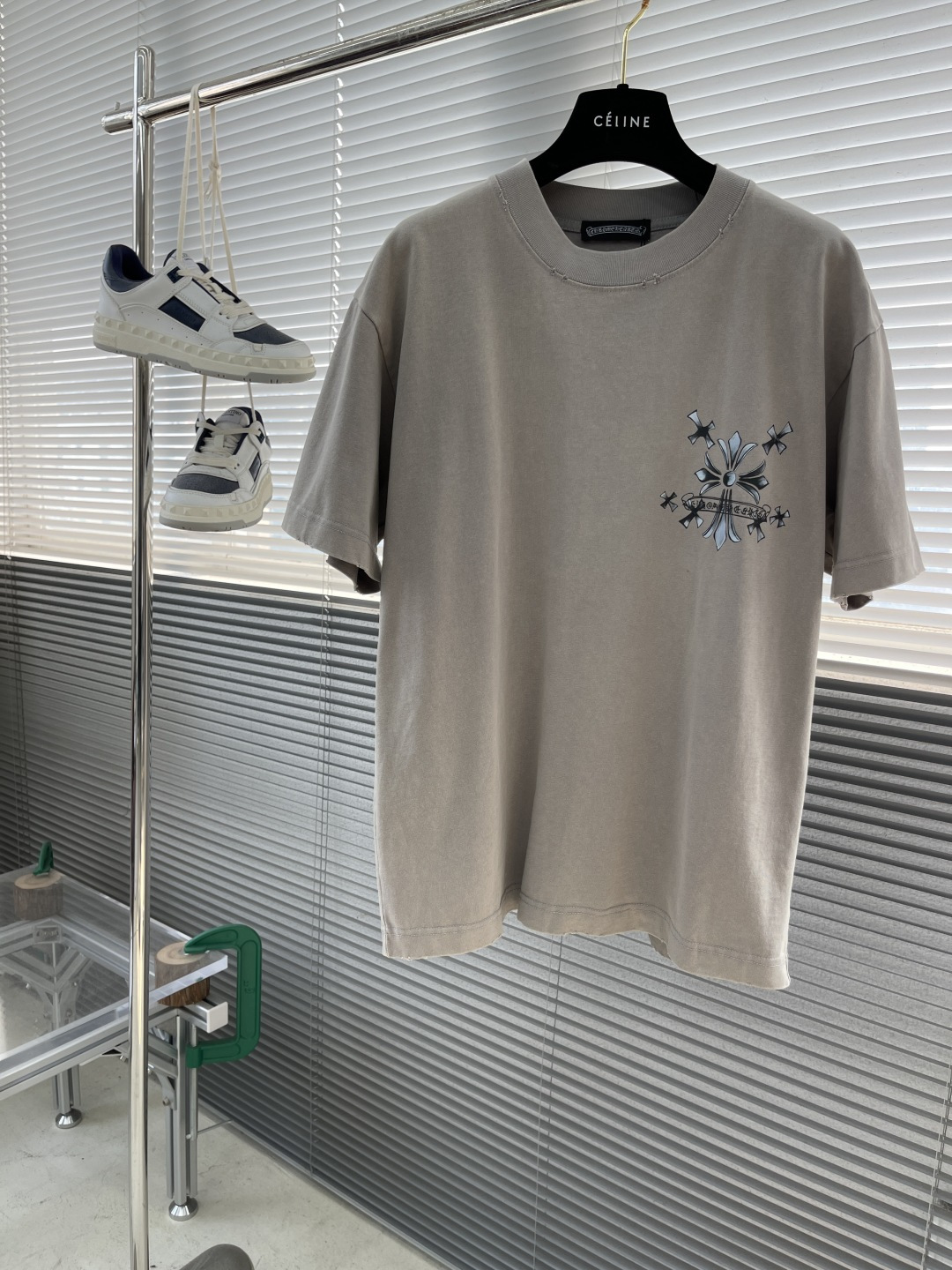 Chrome Hearts Men's Short Sleeve T-Shirt, Classic Crew Neck, Casual Style