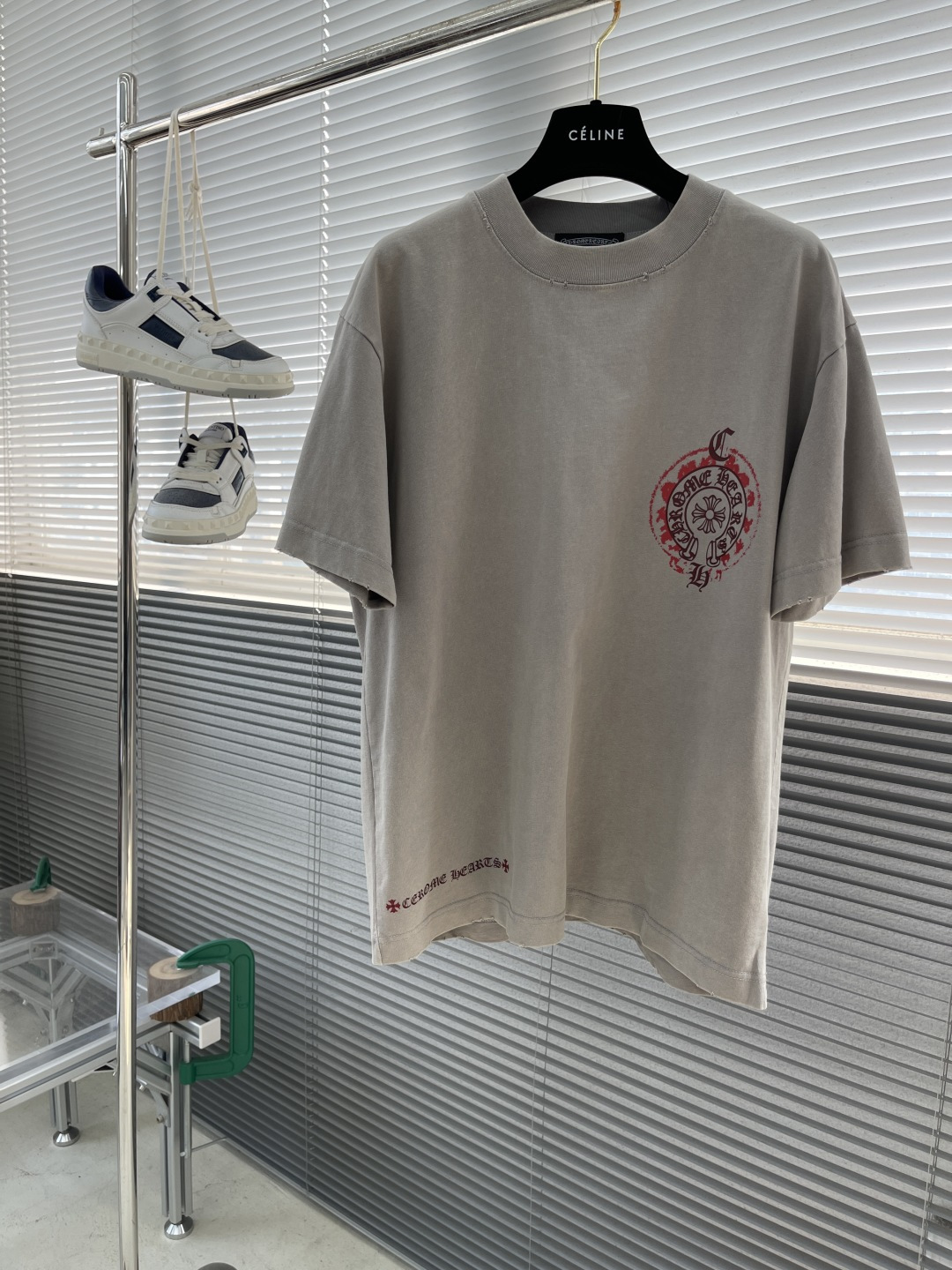 Chrome Hearts 2025SS Printed Crewneck T-Shirt, 200g Pure Cotton Fabric