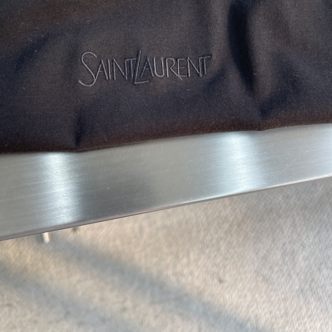 Yves Saint Laurent SLP Logo Embroidered T-Shirt, Laysell Silk Fabric 5 cmp i1742895266346 3859 0 2