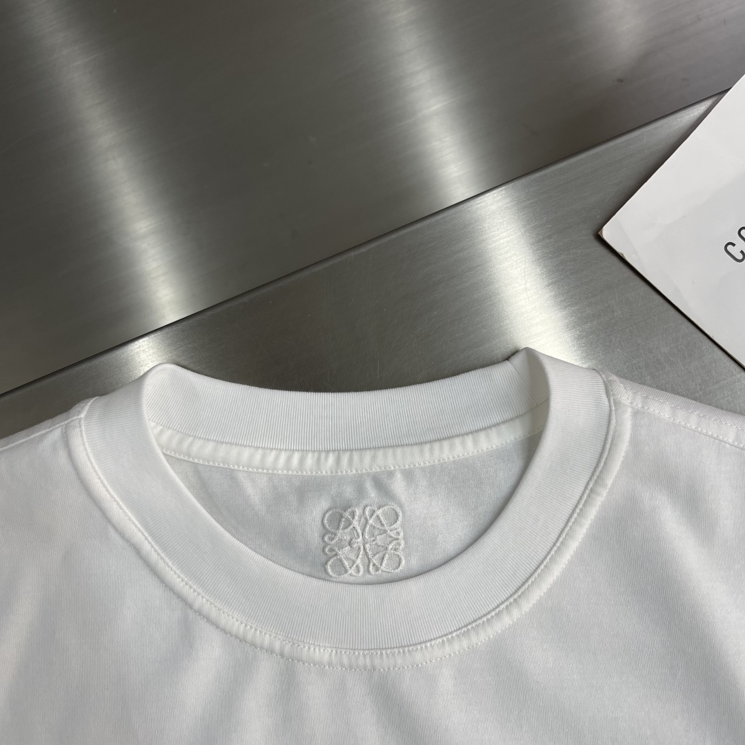 Loewe 2025 Spring/Summer Embroidered Logo T-Shirt, Soft Cotton Blend 4 cmp i1742897479615 9706 0 0