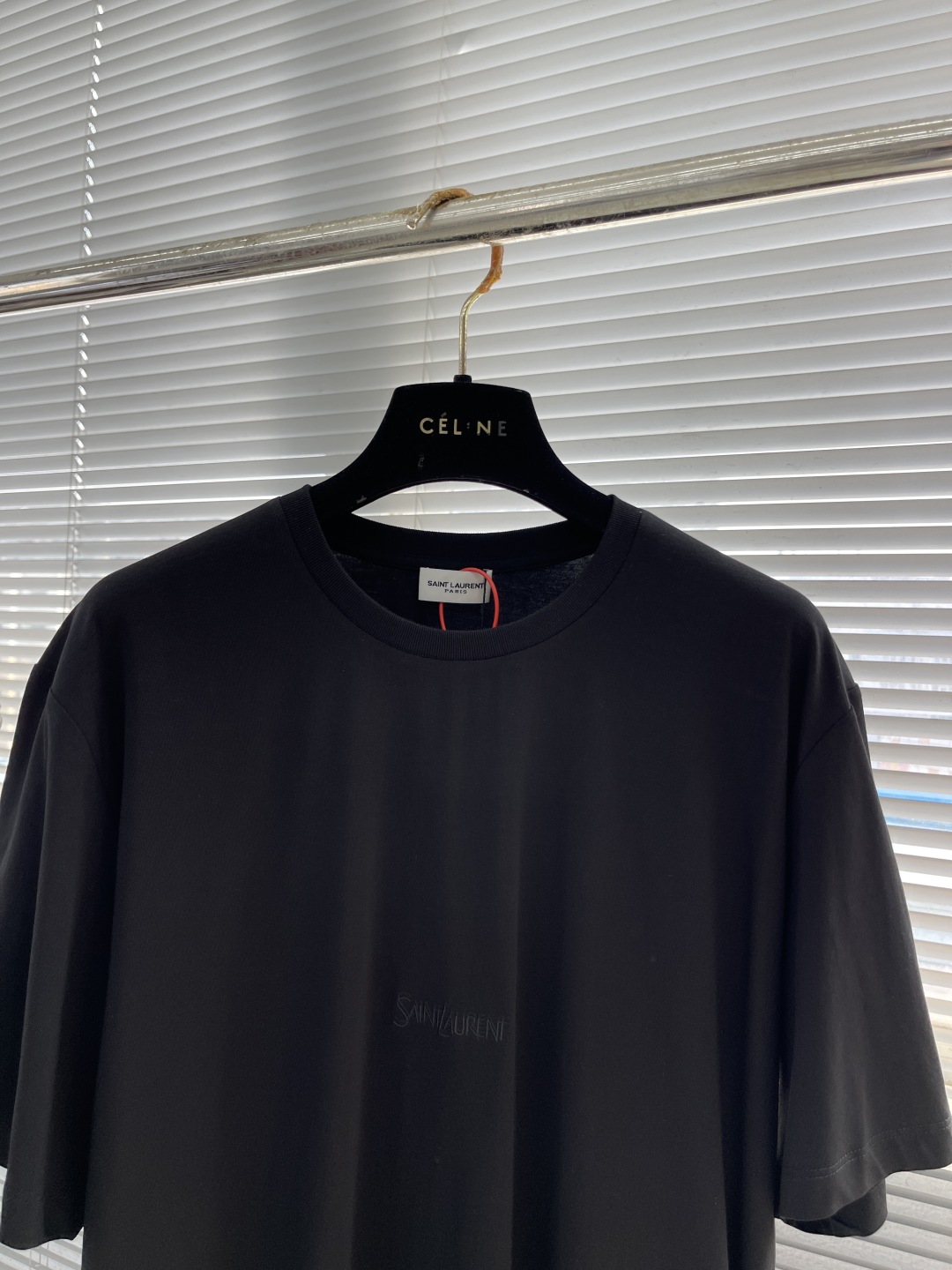 Yves Saint Laurent SLP Logo Embroidered T-Shirt, Laysell Silk Fabric 2 cmp i1742901357256 7670 0 6