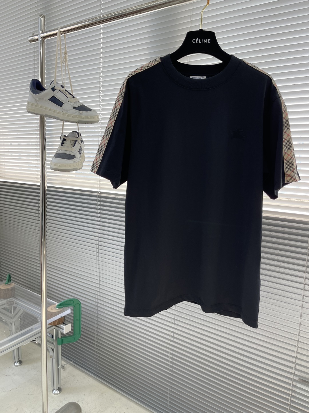 Burberry Men's Slim-Fit T-Shirt with Signature Check Sleeve Detail 1 cmp i1742901543705 3746 0 4