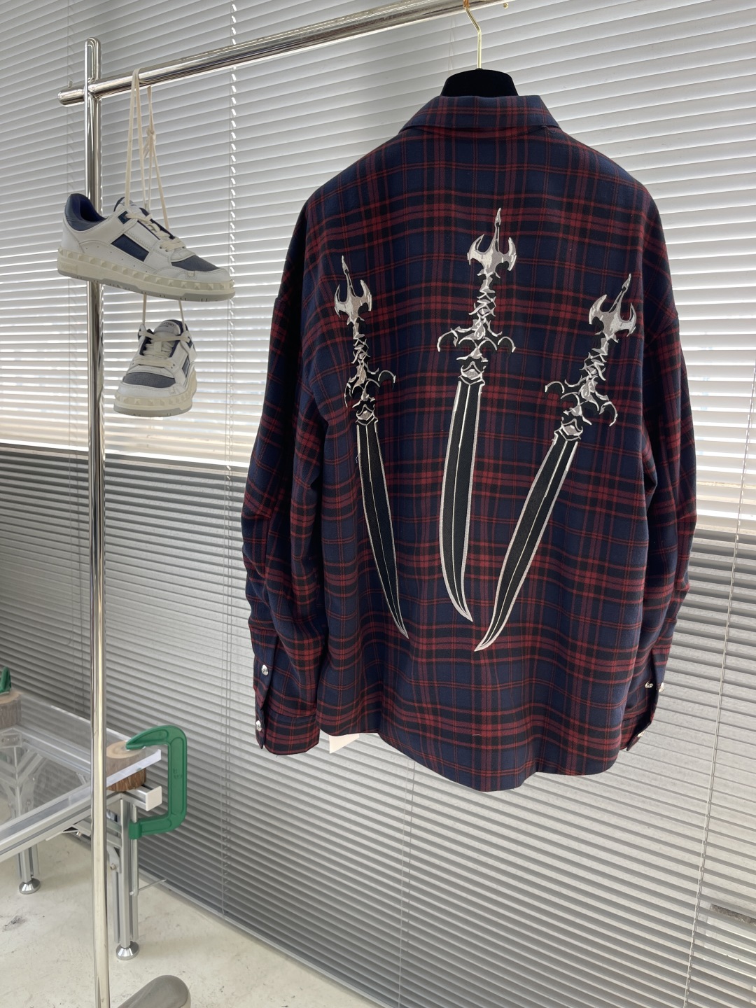 THUG CLUB 25SS Bio Soldier Flannel Plaid Long Sleeve Shirt Unisex 9 cmp i1742901625769 9636 0 8