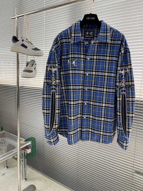 Thug Club Bio Soldier Flannel Plaid Long Sleeve Shirt Unisex 1 Thug Club Bio Soldier Flannel Plaid Long Sleeve Shirt Unisex