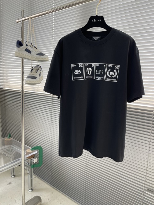 Balenciaga 25SS Graphic Print Short Sleeve T-Shirt | High Quality Cotton Tee 1 Balenciaga 25SS Graphic Print Short Sleeve T-Shirt | High Quality Cotton Tee