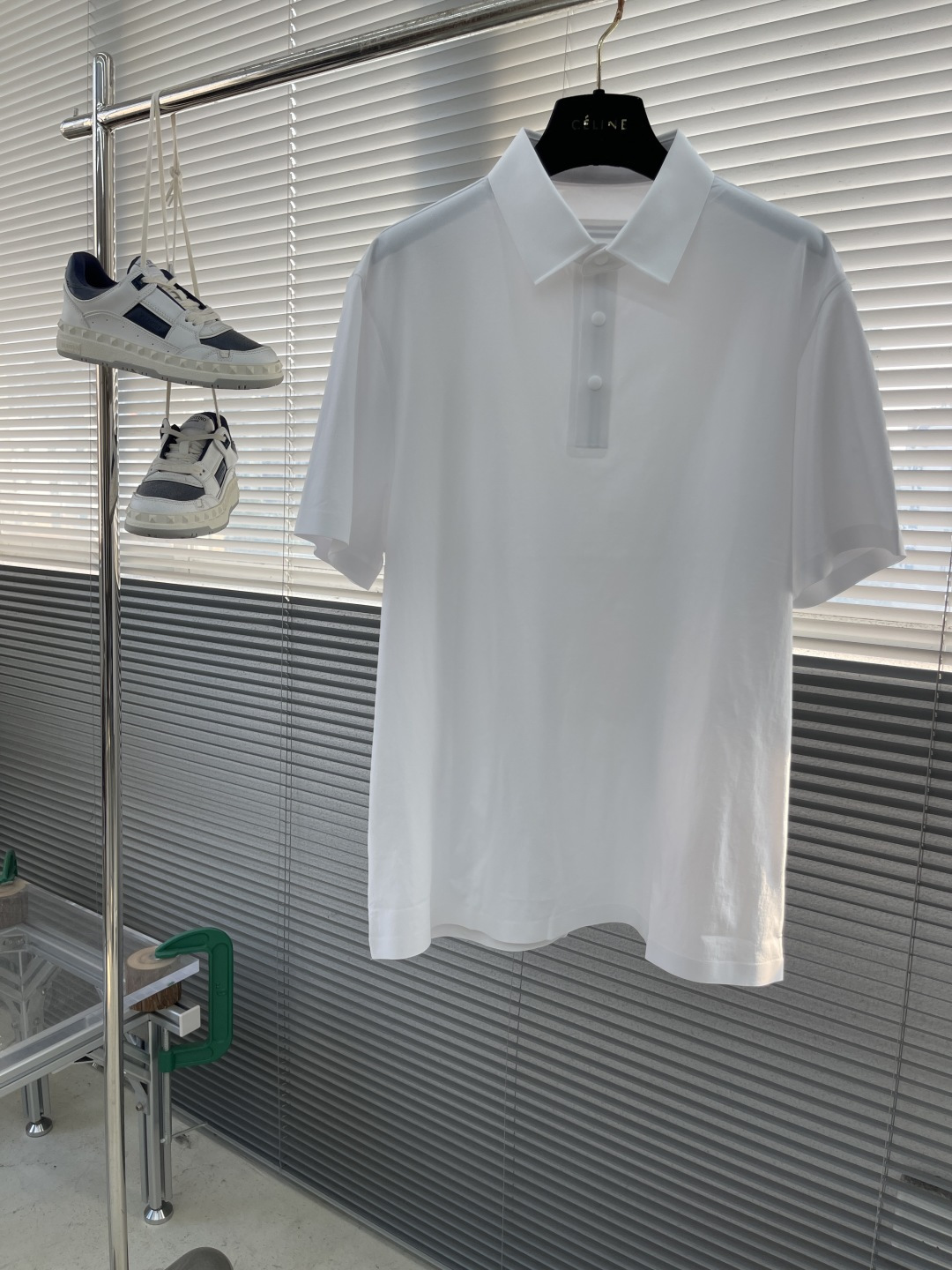 ZEGN 2025 Spring/Summer White Cotton Polo Shirt - M to 5XL Sizes Available