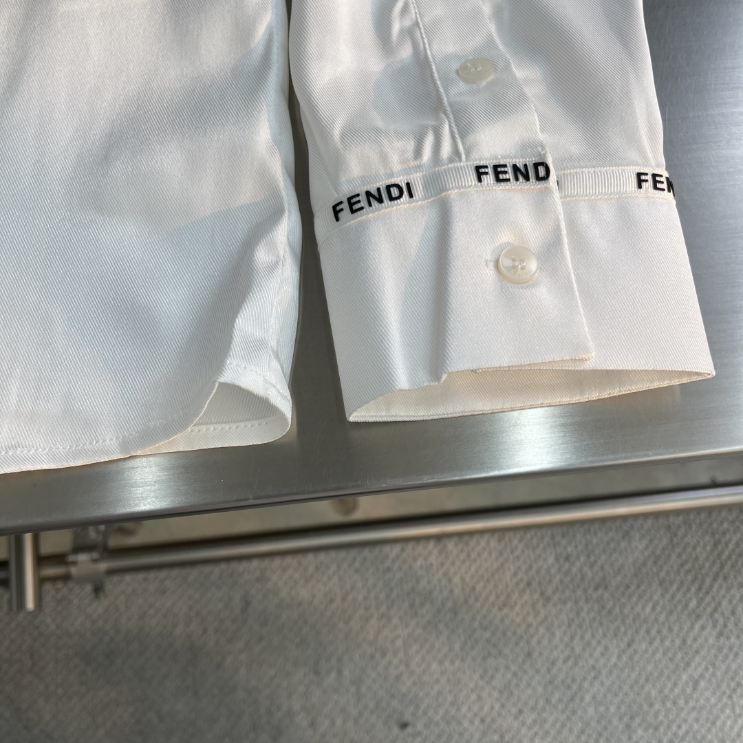 Fendi 2025 Men's Designer White Shirt with Logo Detailing, Sizes M-3XL 4 cmp i1742983459123 3284 0 1