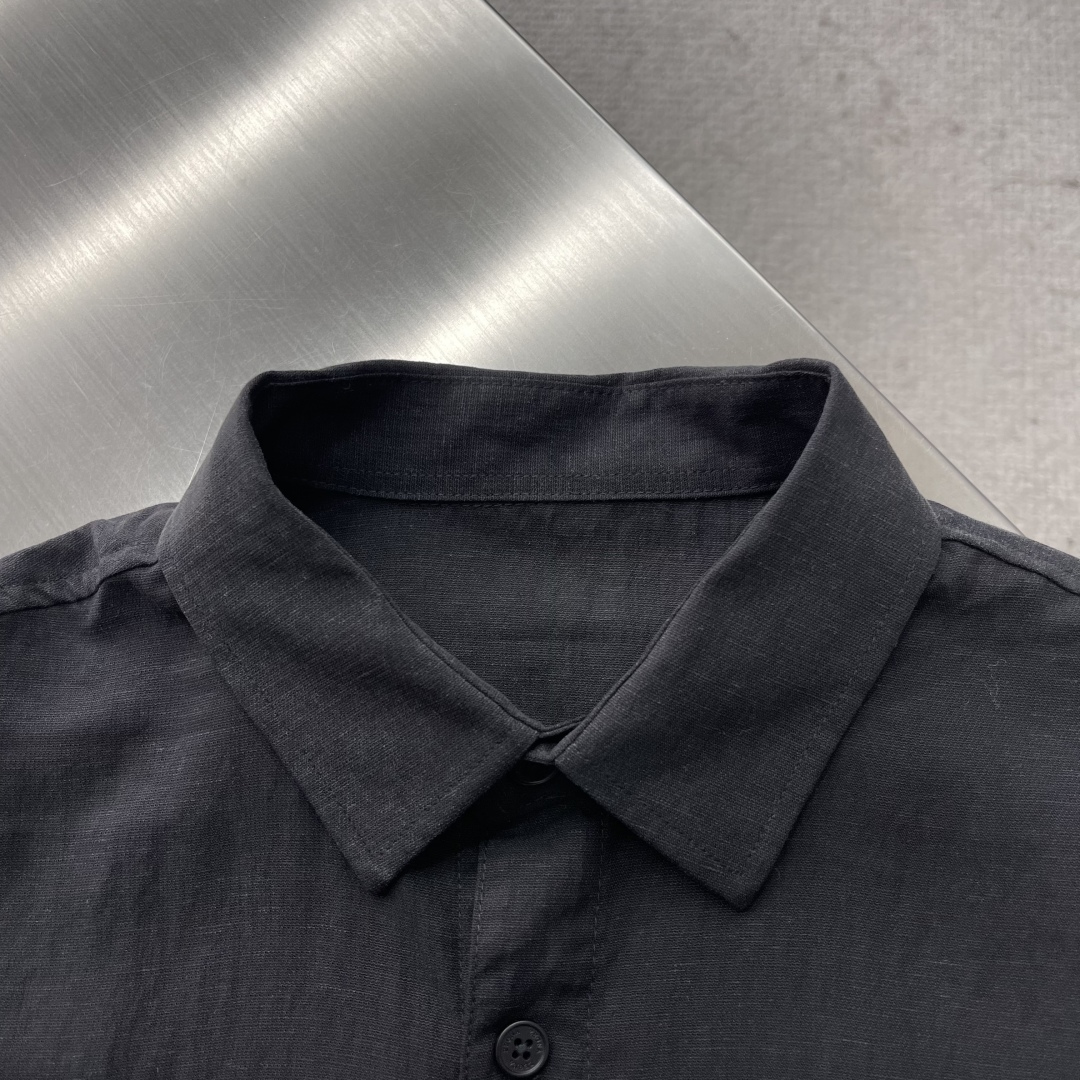 ZEGN 25SS Cotton Linen Embroidered Set: Long Sleeve Shirt & Pants, Black 4 cmp i1743244273219 5032 0 0