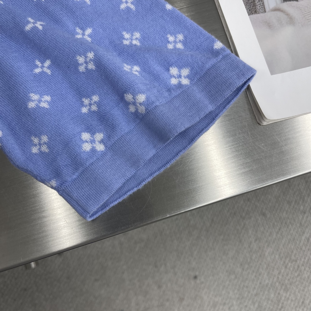 Louis Vuitton 2025 Spring/Summer Blue Cotton T-Shirt with Floral Pattern 6 cmp i1743335221515 2165 0 2