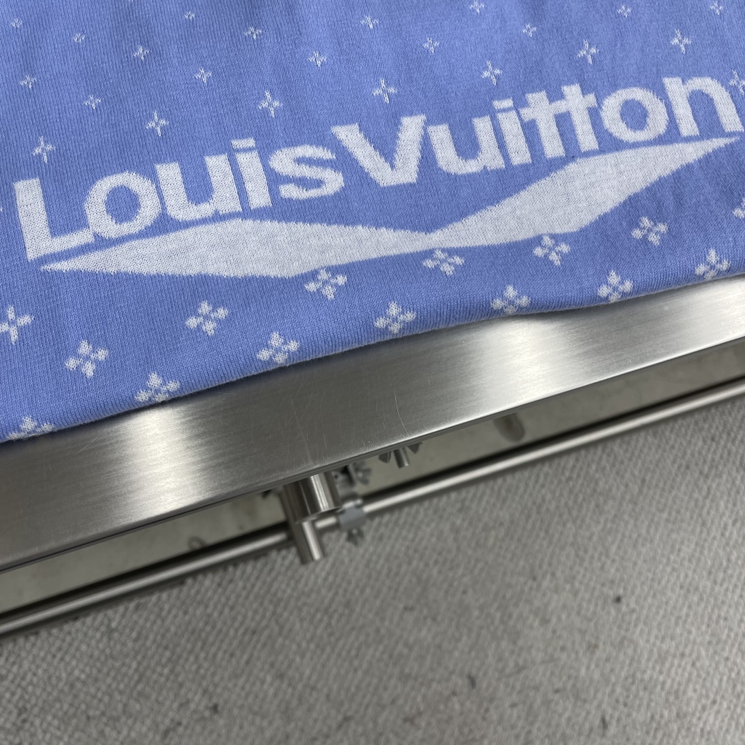 Louis Vuitton 2025 Spring/Summer Blue Cotton T-Shirt with Floral Pattern 8 cmp i1743335222607 2417 0 4