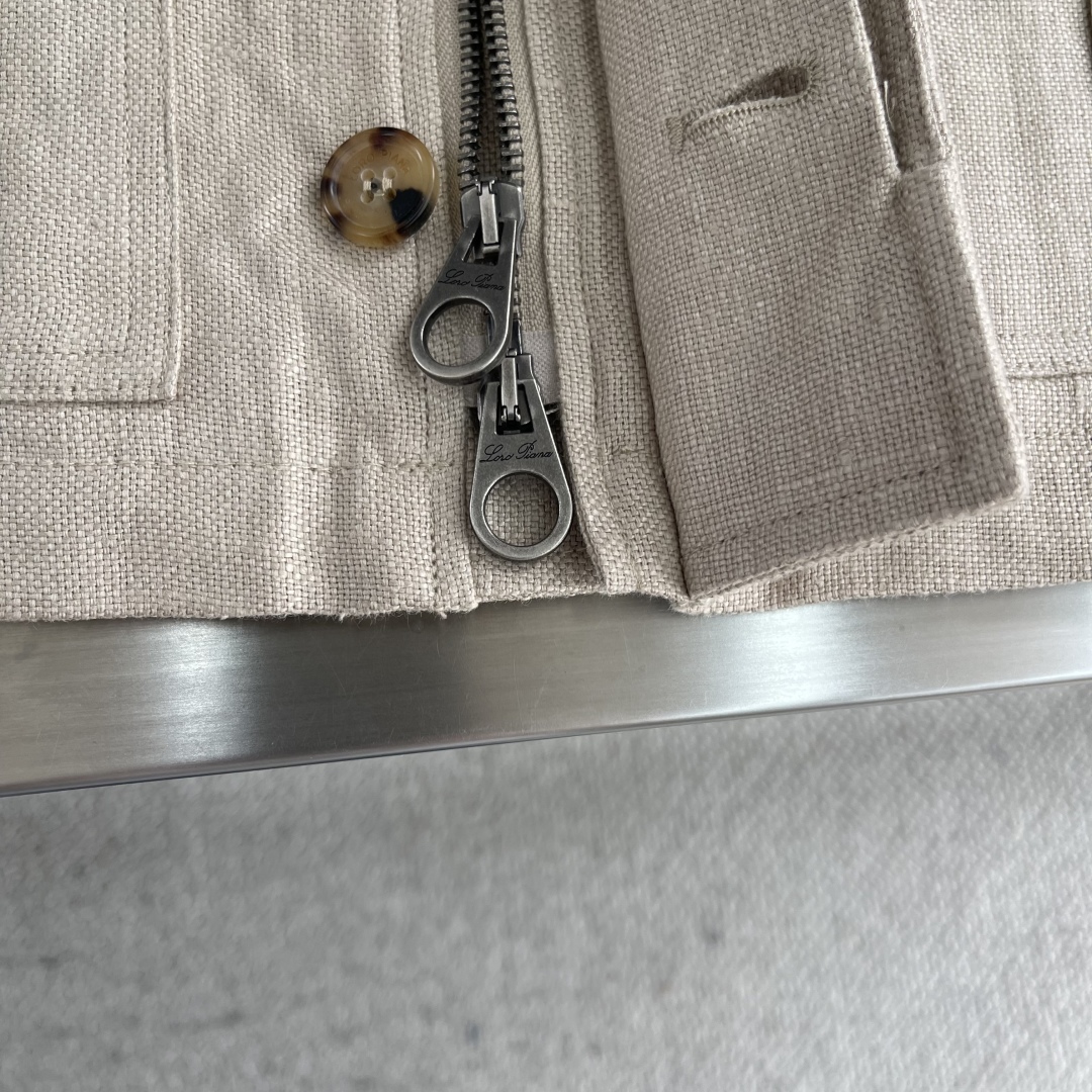 Men's Linen Four-Pocket Jacket - Stand Collar, Vintage Workwear Style 6 cmp i1743429725101 9373 0 3