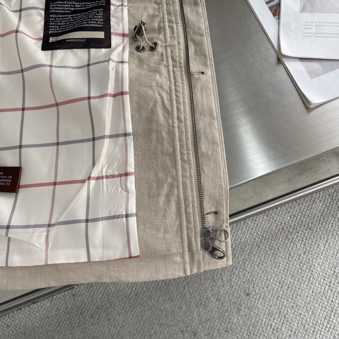 Men's Linen Four-Pocket Jacket - Stand Collar, Vintage Workwear Style 7 cmp i1743429725109 6691 0 4