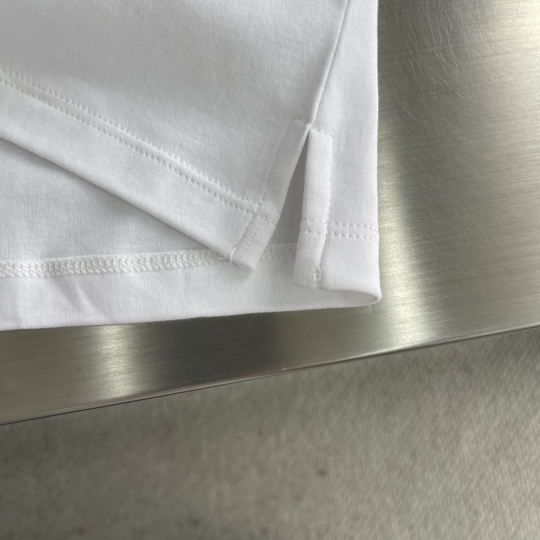Celine Men's White Cotton T-Shirt with Pocket Logo, Short Sleeve 7 cmp i1743430345478 9499 0 4
