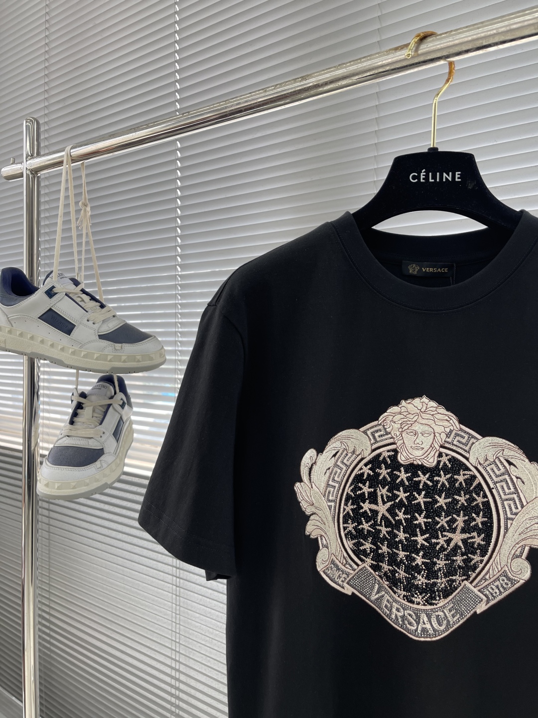 Versace Men's Black Cotton T-Shirt with Medusa Logo, Short Sleeve, Round Neck 2 cmp i1743485698073 7578 0 6