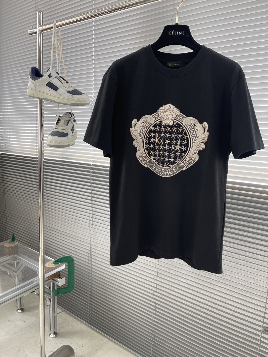 Versace Men's Black Cotton T-Shirt with Medusa Logo, Short Sleeve, Round Neck 1 cmp i1743485698077 3862 0 5