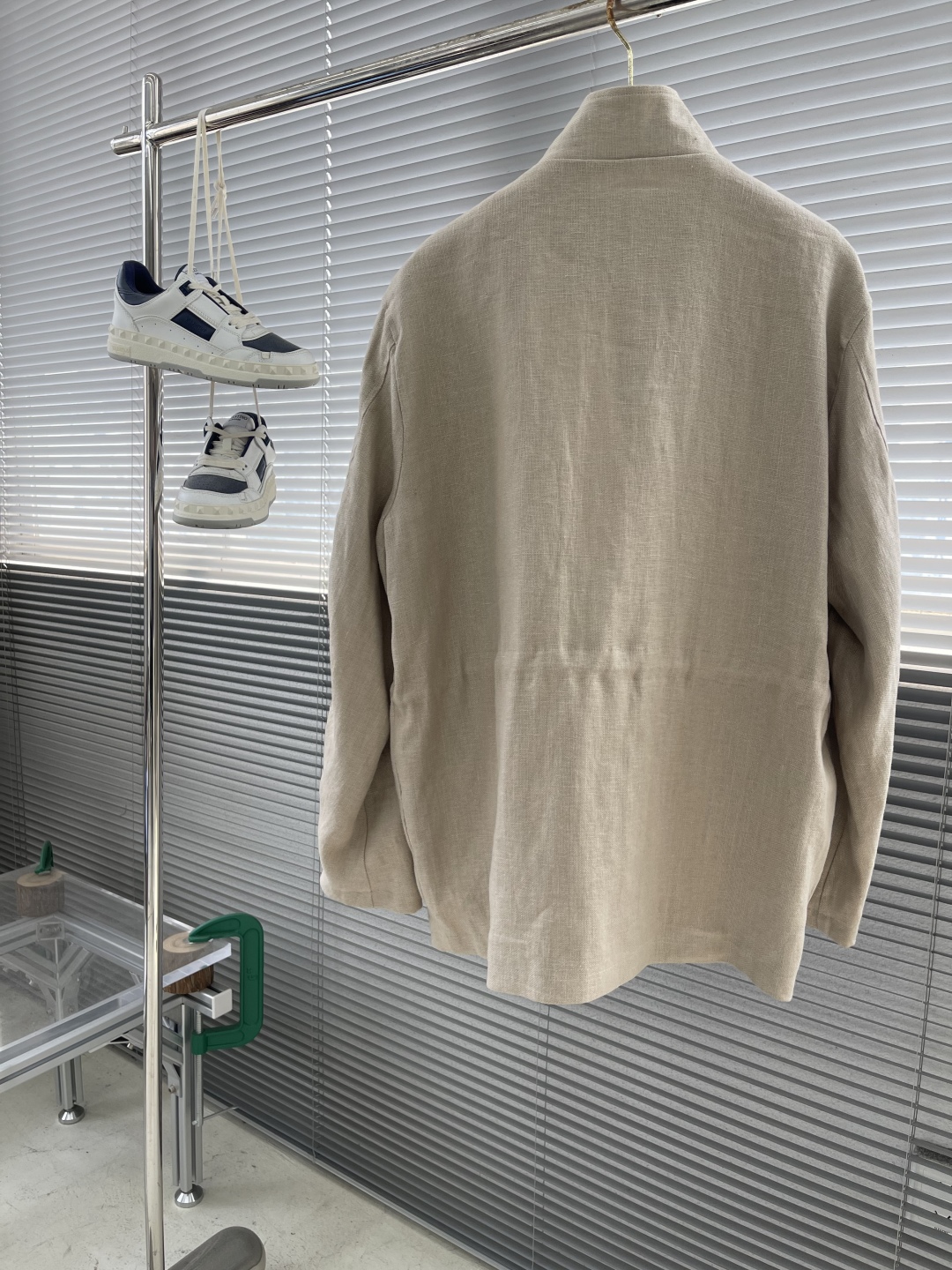 Men's Linen Four-Pocket Jacket - Stand Collar, Vintage Workwear Style 8 cmp i1743486795408 6622 0 7