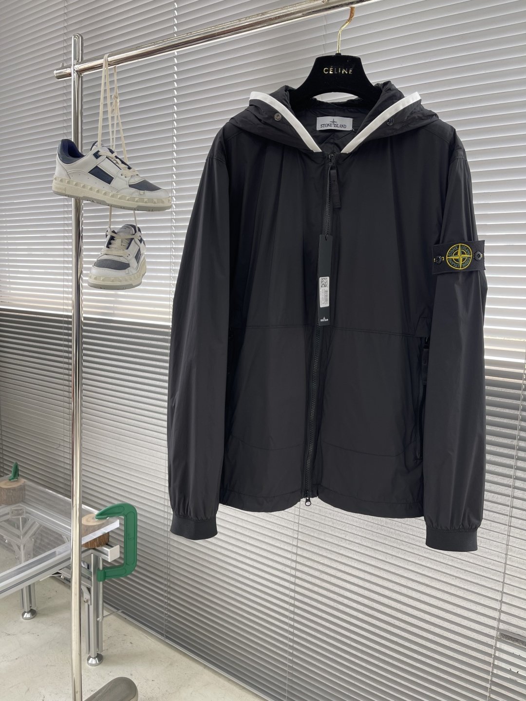 Stone Island Latest Lightweight Hooded Jacket - Soft, Breathable Fabric