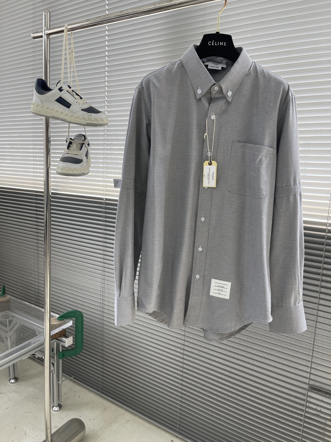 Thom Browne Classic Fit Long Sleeve Oxford Shirt