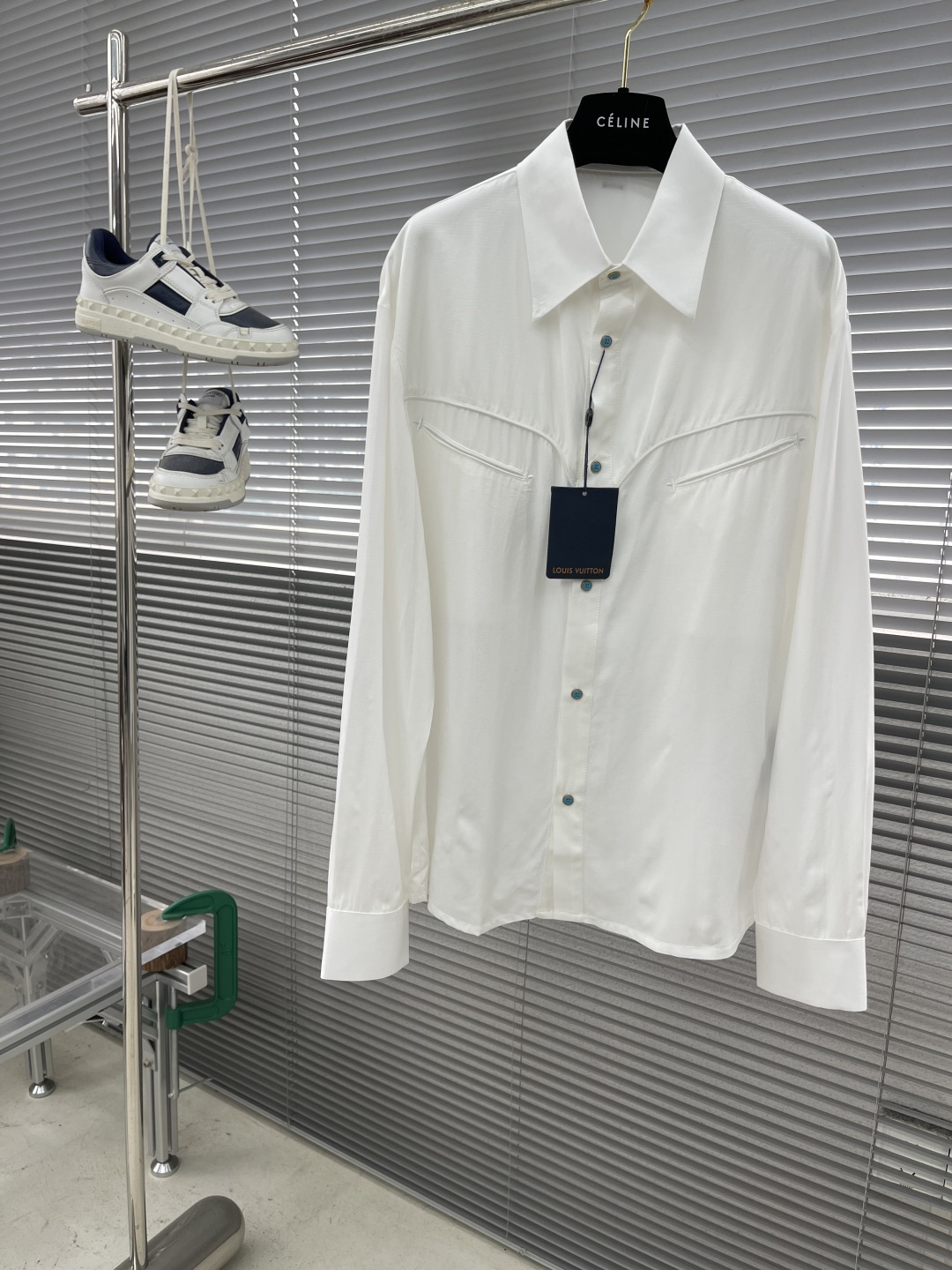 Louis Vuitton White Designer Shirt | Modern Fit, Versatile Style, Sizes M-3XL