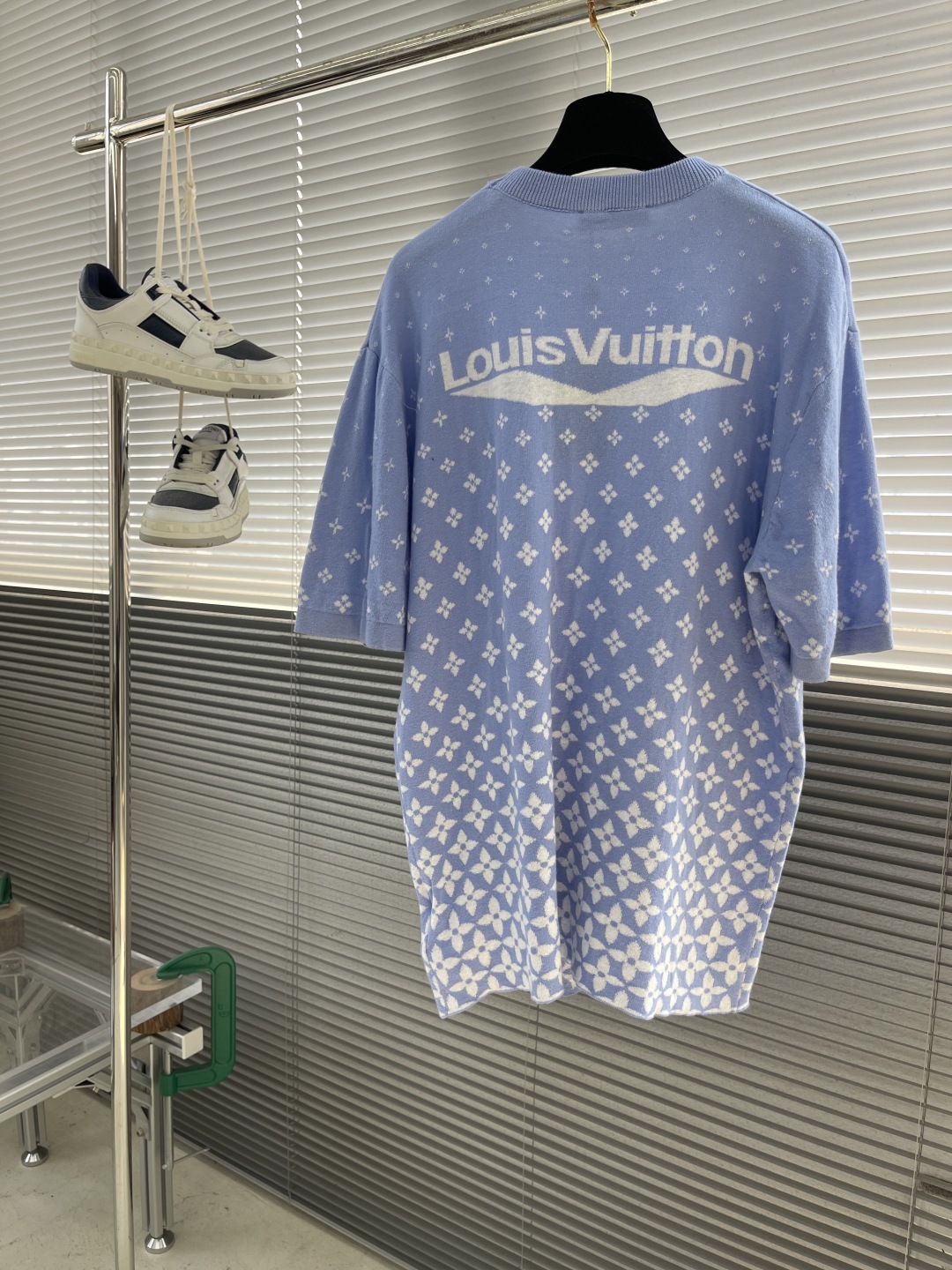 Louis Vuitton 2025 Spring/Summer Blue Cotton T-Shirt with Floral Pattern 9 cmp i1743489141431 1983 0 8