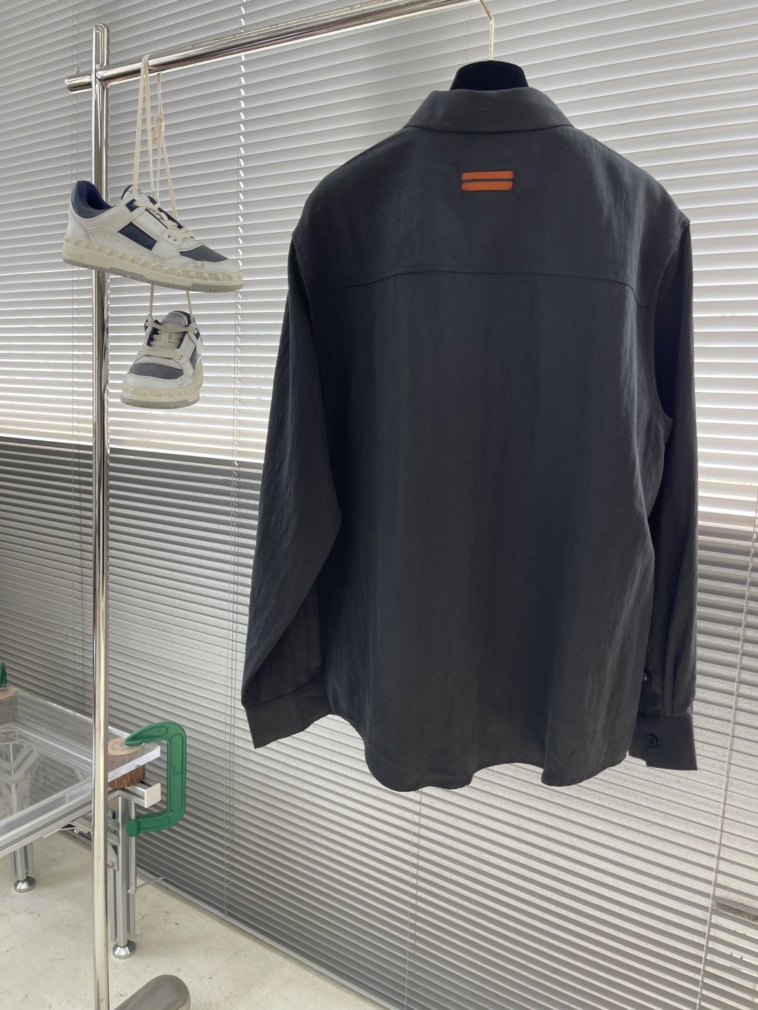 ZEGN 25SS Cotton Linen Embroidered Set: Long Sleeve Shirt & Pants, Black 9 cmp i1743489350737 4350 0 8
