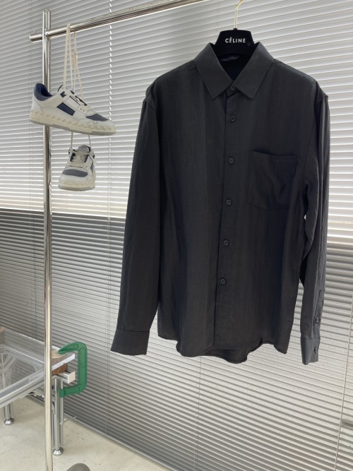 Dior 25SS Cotton Linen Embroidered Set - Long Sleeve Shirt & Trousers 1 Dior 25SS Cotton Linen Embroidered Set - Long Sleeve Shirt & Trousers