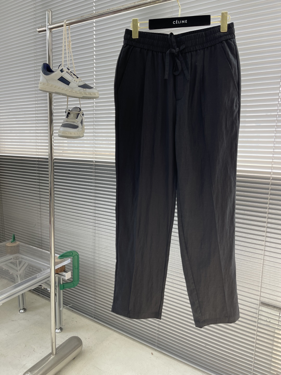 Dior 25SS Cotton Linen Embroidered Set Long Sleeve Shirt & Pants