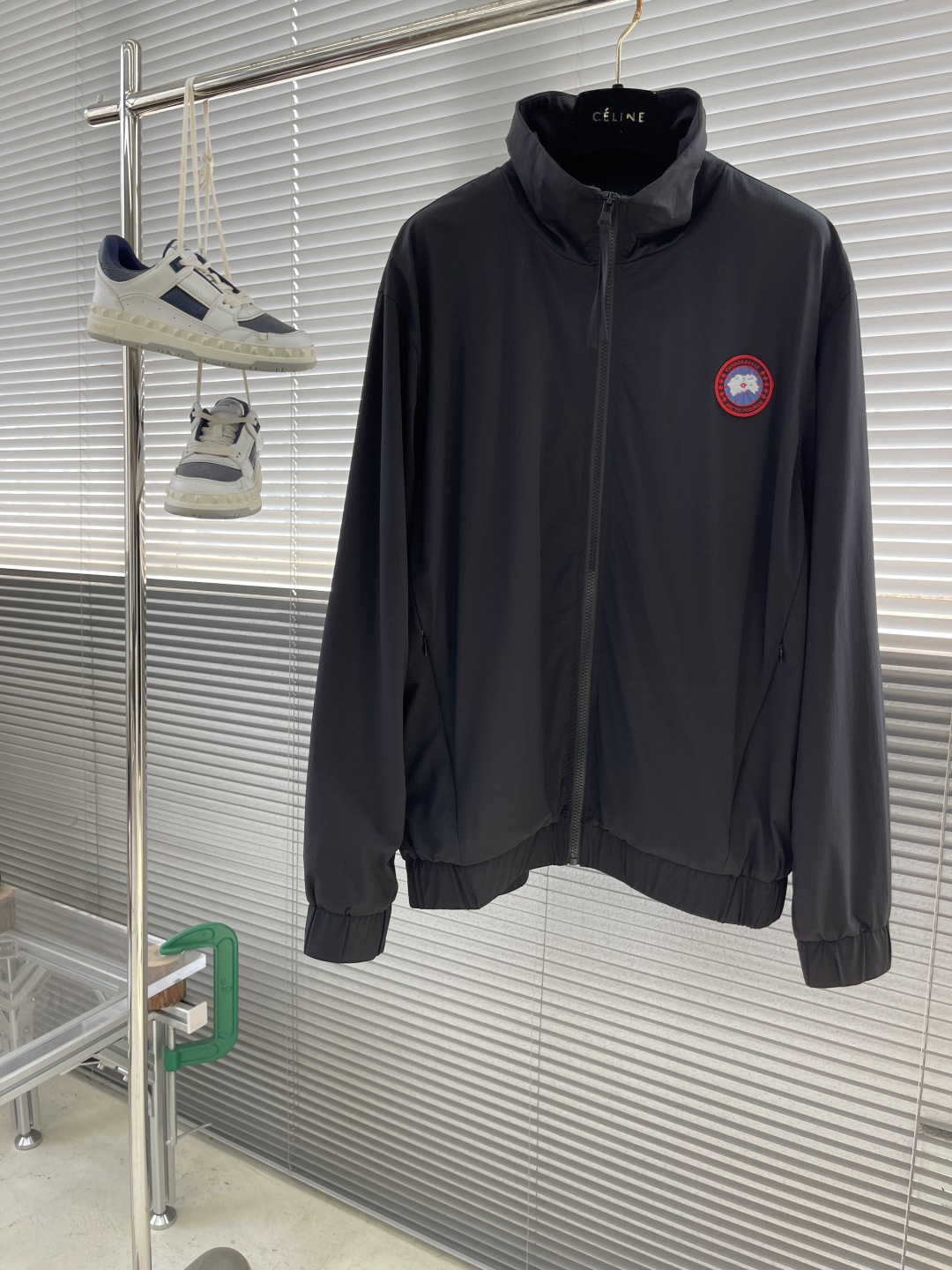 Canada Goose Men's Black Windbreaker Jacket, Tech Nylon, Size M-3XL