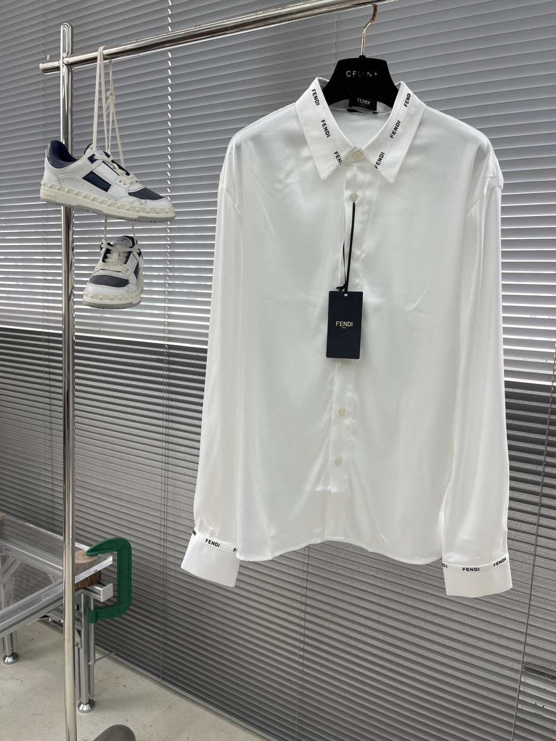 Fendi 2025 Men's Designer White Shirt with Logo Detailing, Sizes M-3XL 1 cmp i1743490271438 8389 0 6