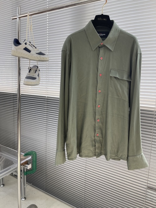 Kiton Linen Embroidered Shirt - Lightweight, Breathable & Relaxed Elegance 1 Kiton Linen Embroidered Shirt - Lightweight, Breathable & Relaxed Elegance