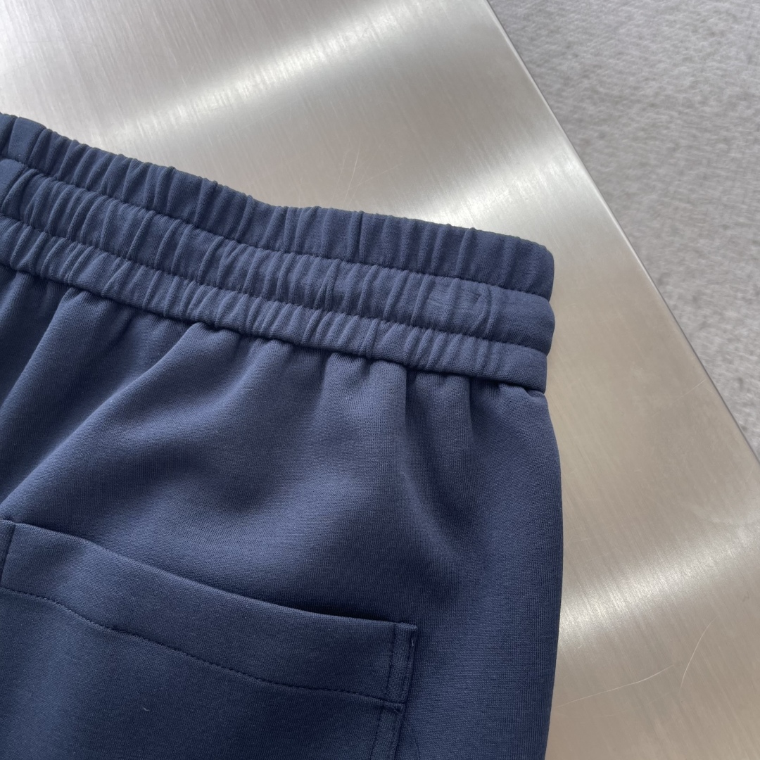 Gucci Men's Navy Blue Jogger Pants with White Logo and Side Stripes 8 cmp i1743495800969 2727 0 6