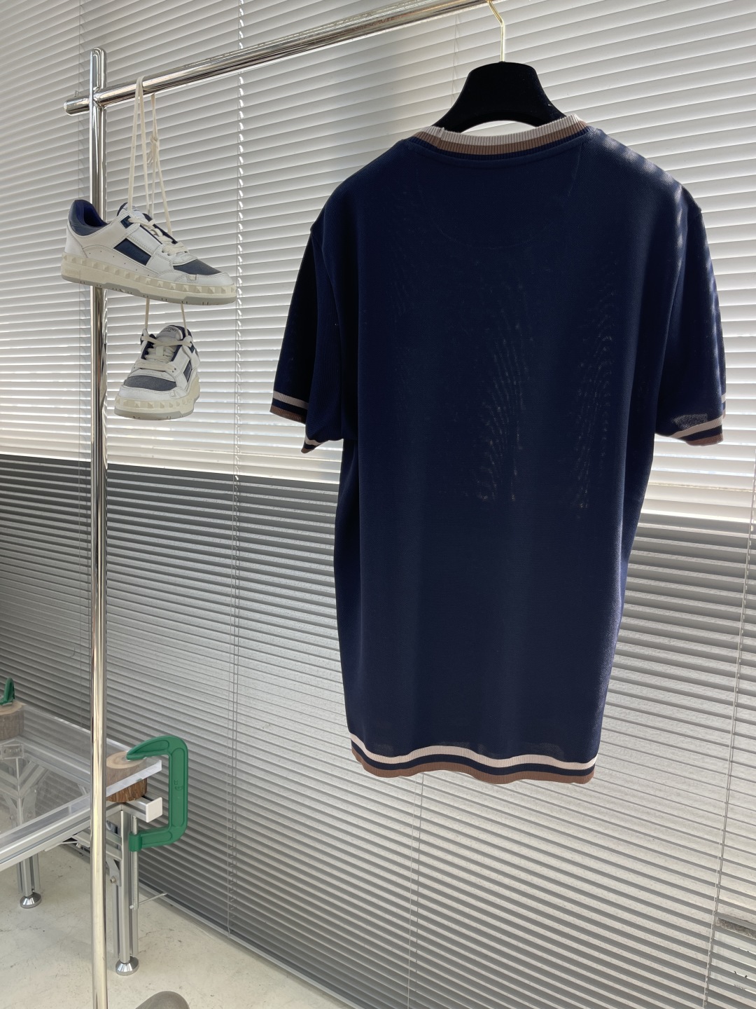 Brunello Cucinelli Men's Navy Knit Short Sleeve T-Shirt Cotton Blend 9 cmp i1743500927968 3532 0 8