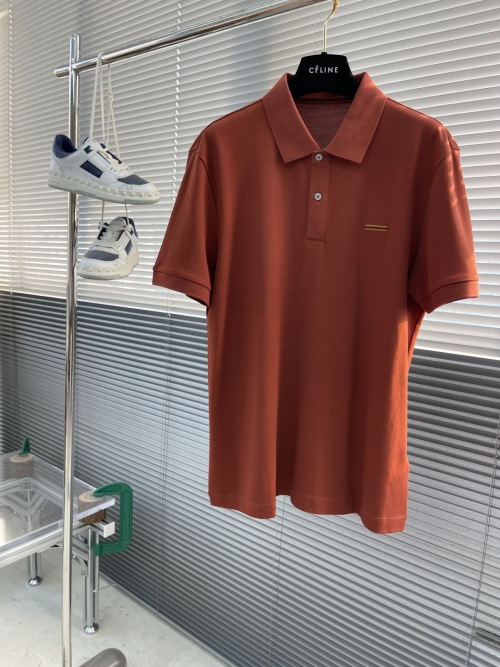 Celine Men's Polo Shirt Silk Blend Knit Short Sleeve Casual Fashion Top 1 Celine Men's Polo Shirt Silk Blend Knit Short Sleeve Casual Fashion Top