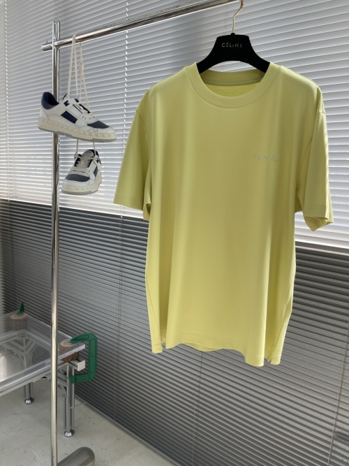 Dior 2025 Spring/Summer Cotton Short Sleeve T-Shirt - Exquisite Metal Detailing 1 Dior 2025 Spring/Summer Cotton Short Sleeve T-Shirt - Exquisite Metal Detailing
