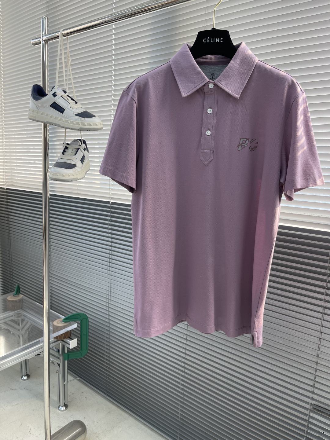 Celine Men's 2025SS Polo Shirt, Brand Logo Design,Silk Cotton Fabric 1 cmp i1743512759204 8027 0 6